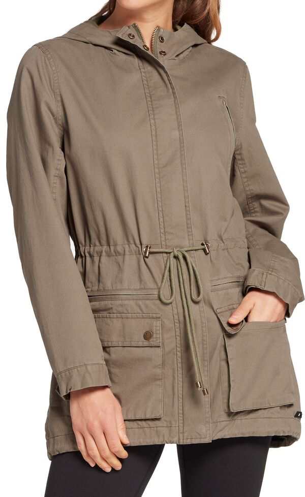 ハーレー レディース ジャケット・ブルゾン アウター Hurley Women's Territory Twill Anorak Medium Olive