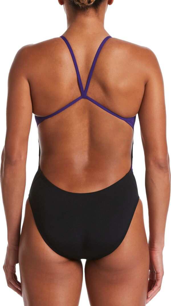 ナイキ レディース 上下セット 水着 Nike Women's Hydrastrong Vex Colorblock Cutout One Piece Swimsuit Court Purple