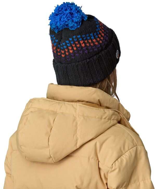 パタゴニア レディース 帽子 アクセサリー Patagonia Women's Snowbelle Beanie Wavy Dot/Black