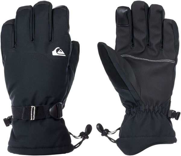 クイックシルバー メンズ 帽子 アクセサリー Quiksilver Men's Mission Snowboard/Ski Gloves Black