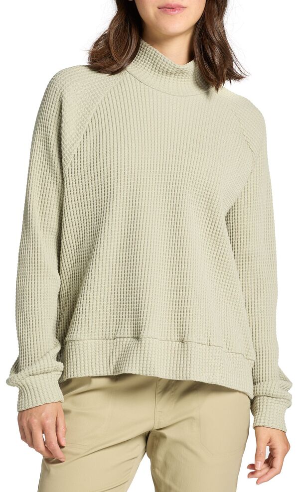 ノースフェイス レディース パーカー・スウェット アウター The North Face Women's Chabot Mock Neck Long Sleeve Sweater Clay Greyの通販は