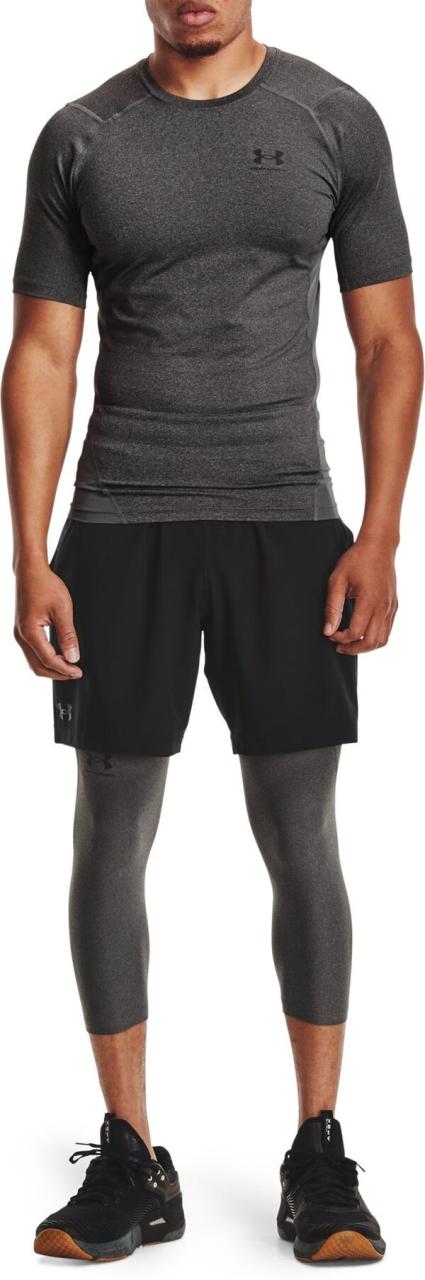 アンダーアーマー メンズ カジュアルパンツ ボトムス Under Armour Men's HeatGear Armour 3/4 Leggings Carbon Heather/Blackの通販は