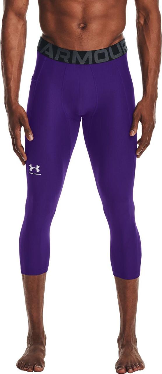 アンダーアーマー メンズ カジュアルパンツ ボトムス Under Armour Men's HeatGear Armour 3/4 Leggings Purple/Whiteの通販は 8,725円