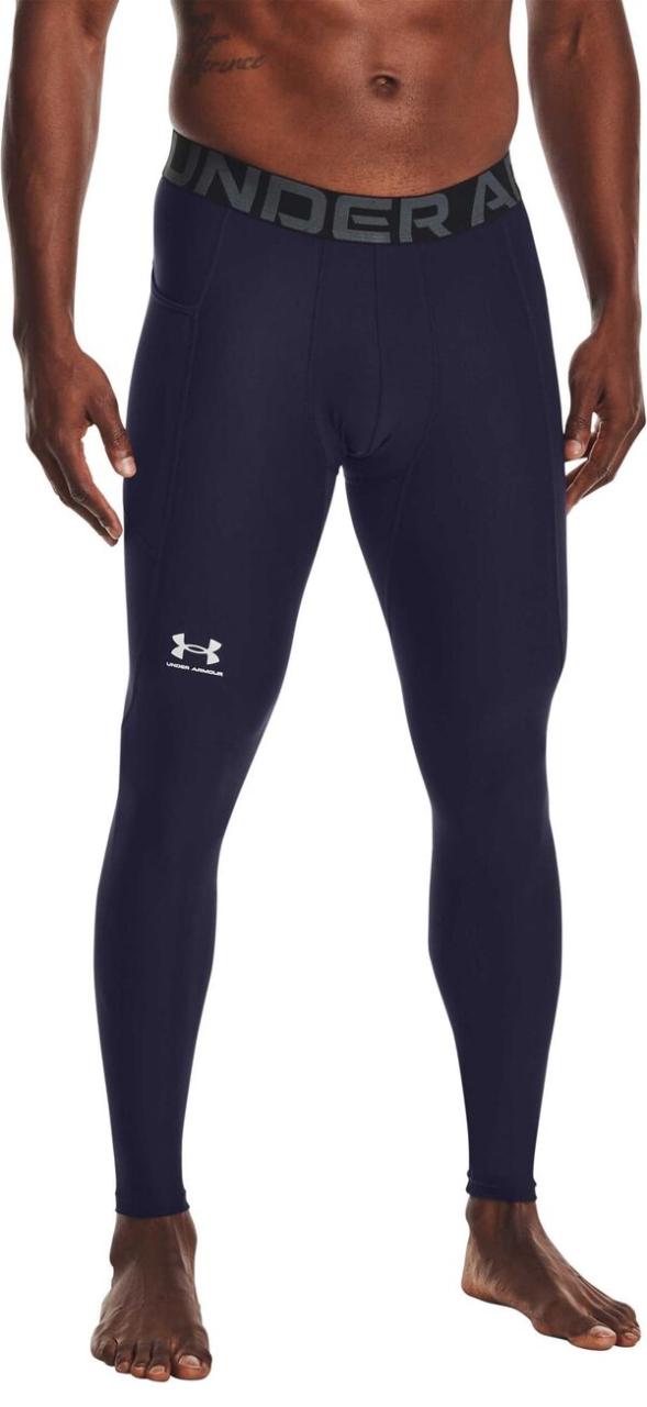 アンダーアーマー メンズ カジュアルパンツ ボトムス Under Armour Men's HeatGear Armour Leggings Midnight Navy/Whiteの通販は 9,485円