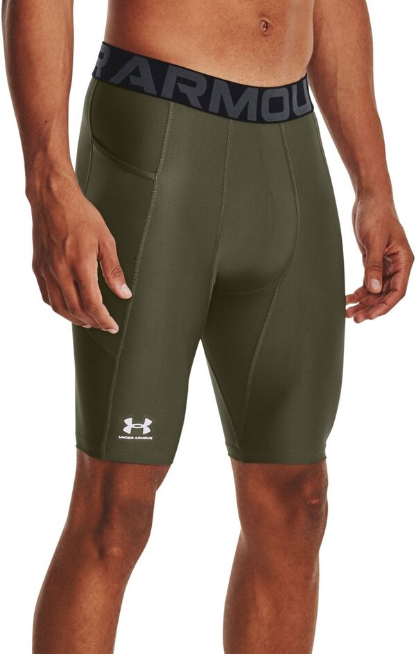 アンダーアーマー メンズ ハーフパンツ・ショーツ ボトムス Under Armour Men's HeatGear Long Compression 9" Shorts Marine Od Green/Wの通販は