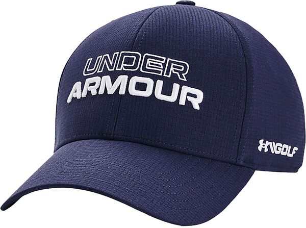 アンダーアーマー メンズ 帽子 アクセサリー Under Armour Men's Jordan Spieth Tour Golf Hat Midnight Navy/White