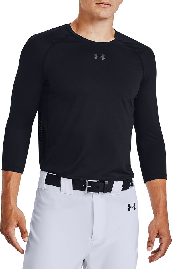 アンダーアーマー メンズ シャツ トップス Under Armour Iso-Chill 3/4 Sleeve Shirt Blackの通販は 11,535円