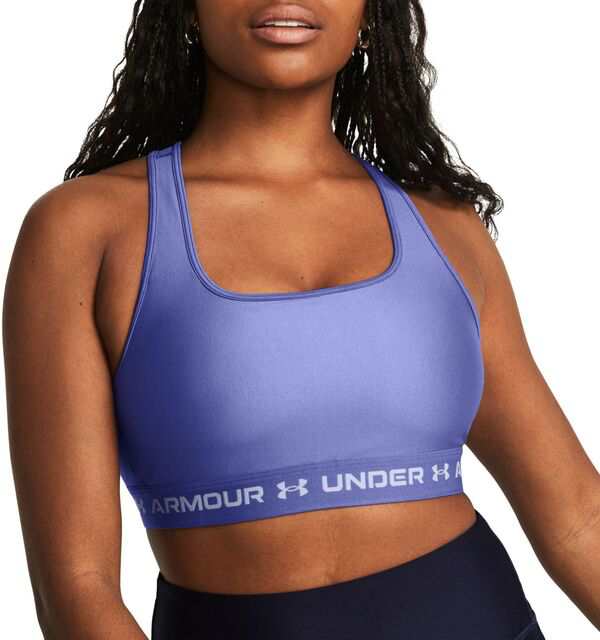 アンダーアーマー レディース ブラジャー アンダーウェア Under Armour Women's Crossback Mid Sports Bra Starlight/Celeste