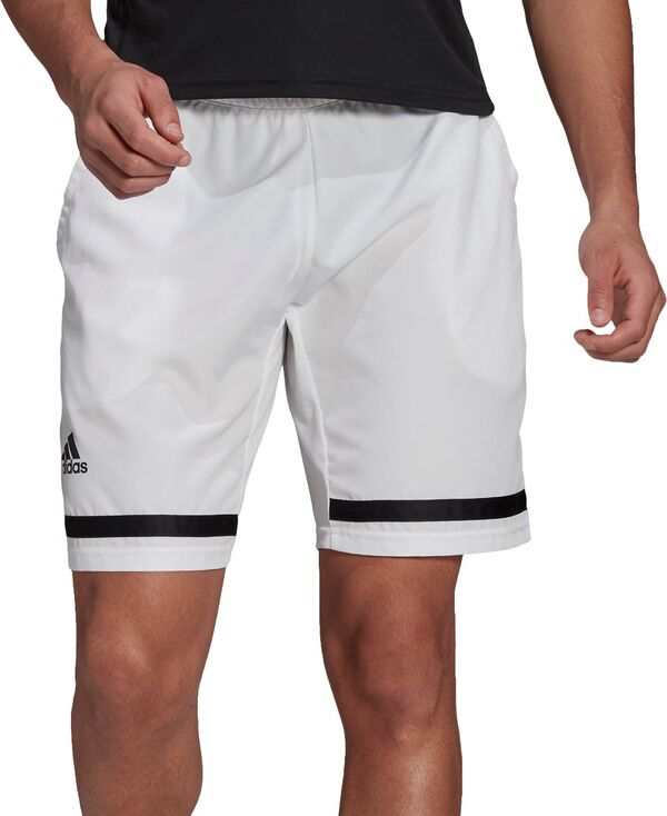 アディダス メンズ ハーフパンツ・ショーツ ボトムス adidas Men's Tennis Club Shorts White/Black