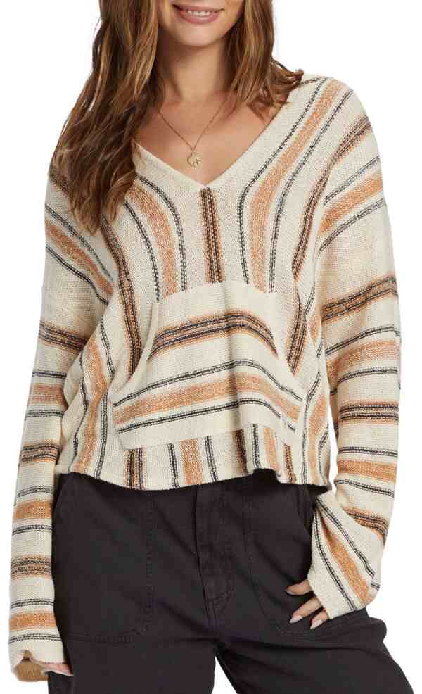 ビラボン レディース パーカー・スウェット アウター Billabong Women's Baja Beach Sweater Shoreline