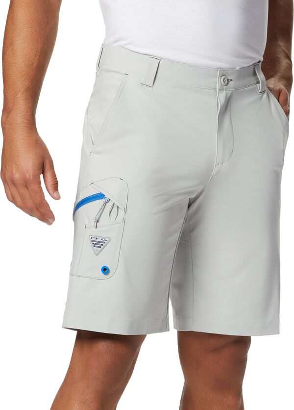 コロンビア メンズ ハーフパンツ・ショーツ ボトムス Columbia Men's Terminal Tackle Shorts Cool Grey/Vivid Blueの通販は