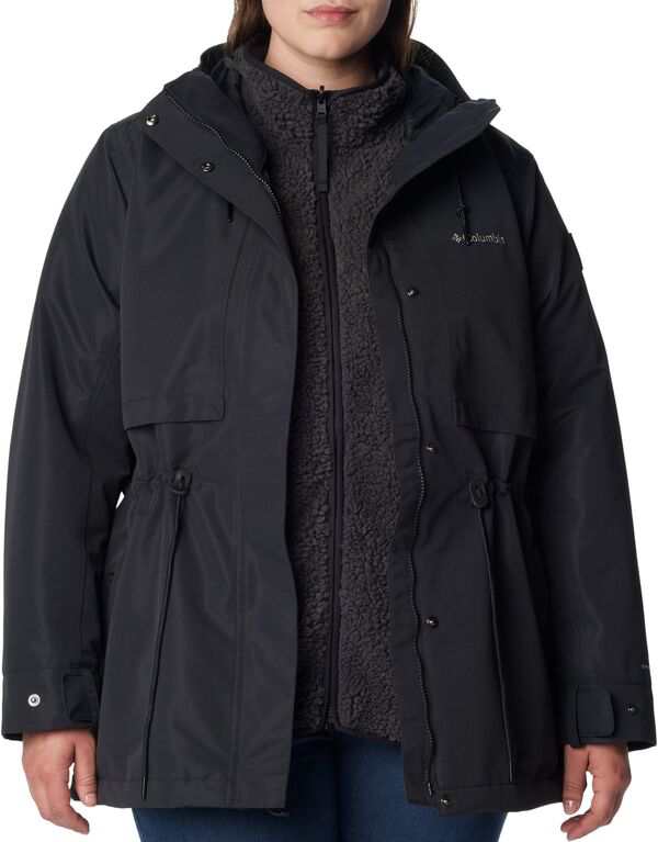 コロンビア レディース ジャケット・ブルゾン アウター Columbia Women's Drop Ridge Interchange 3-in-1 Jacket Black