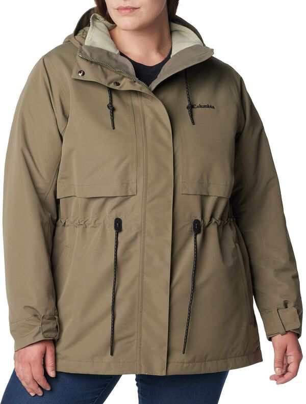 コロンビア レディース ジャケット・ブルゾン アウター Columbia Women's Drop Ridge Interchange 3-in-1 Jacket Stone Green