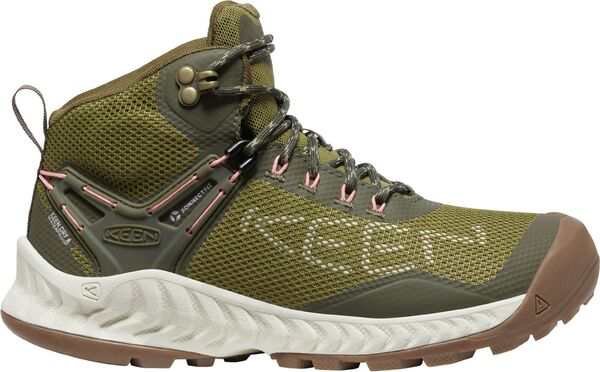 キーン レディース ブーツ・レインブーツ シューズ Keen Women's NXIS EVO Waterproof Hiking Boots Olive