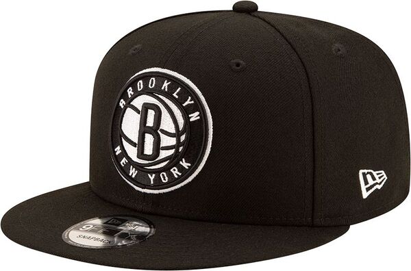 ニューエラ メンズ 帽子 アクセサリー New Era Men's Brooklyn Nets Black 9Fifty Adjustable Hat