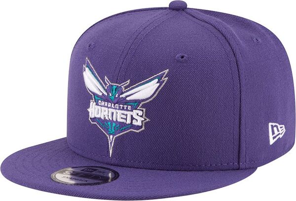 ニューエラ メンズ 帽子 アクセサリー New Era Men's Charlotte Hornets Purple 9Fifty Adjustable Hat