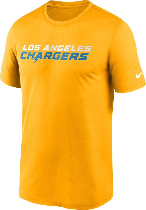 ナイキ メンズ Tシャツ トップス Nike Men's Los Angeles Chargers Legend Wordmark Gold Performance T-Shirtの通販は 10,980円