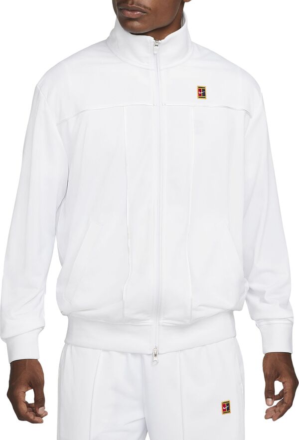 ナイキ メンズ ジャケット・ブルゾン アウター Nike Men's NikeCourt Heritage Tennis Jacket White/White/Whiteの通販は