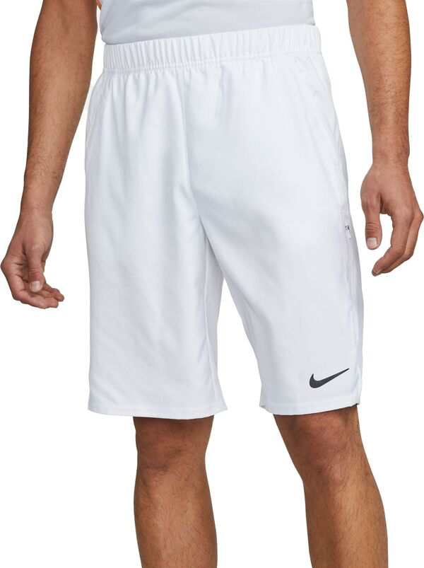 ナイキ メンズ ハーフパンツ・ショーツ ボトムス Nike Men's NikeCourt Dri-FIT Victory 11” Tennis Shorts White/Black