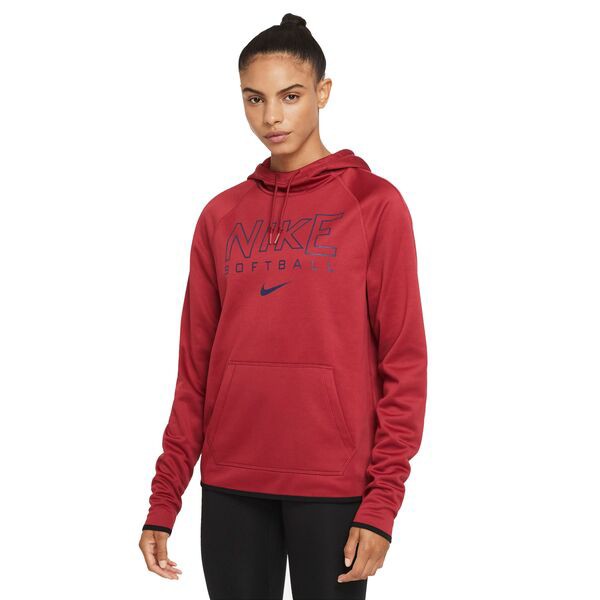 ナイキ レディース パーカー・スウェット アウター Nike Women's Therma-FIT Softball Hoodie Pomegranate