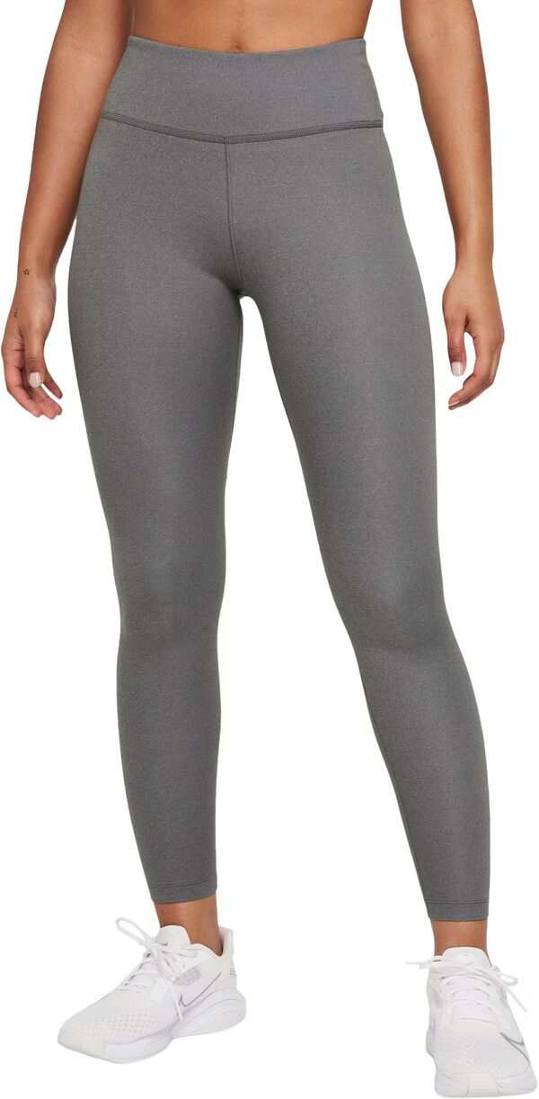 ナイキ レディース カジュアルパンツ ボトムス Nike Women's Therma-FIT One Mid-Rise Leggings Iron Grey