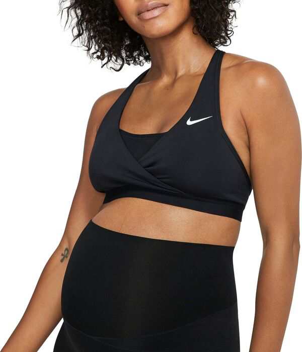 ナイキ レディース ブラジャー アンダーウェア Nike Women's Swoosh Maternity Medium-Support Padded Sports Bra Black