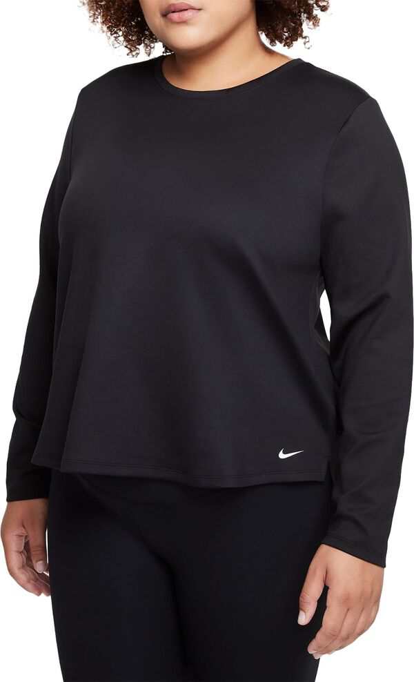 ナイキ レディース シャツ トップス Nike Women's One Therma-FIT Long Sleeve Top Black