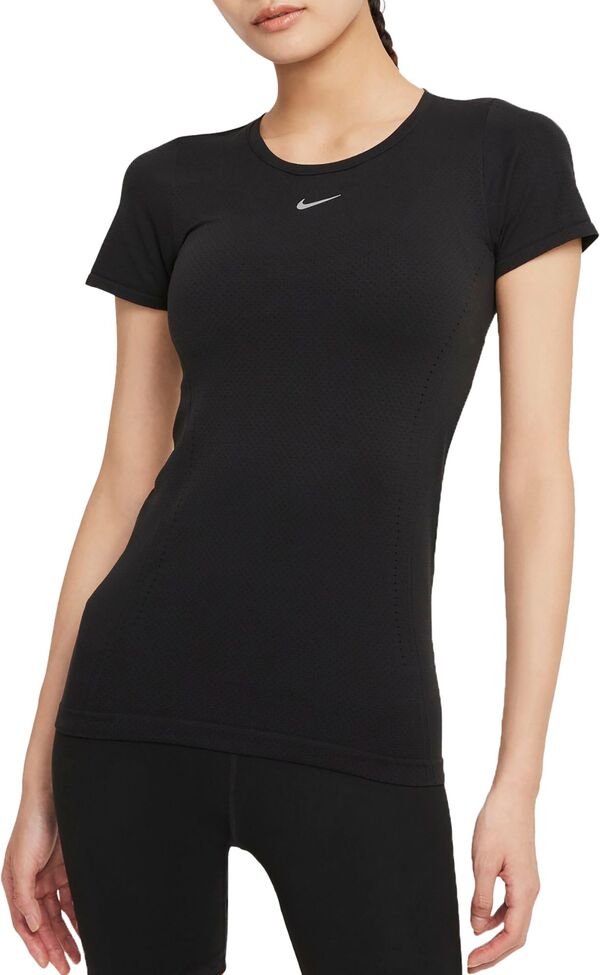 ナイキ レディース シャツ トップス Nike Women's Dri-Fit ADV Aura Shirt Black