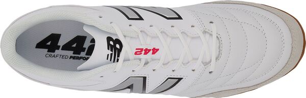 ニューバランス メンズ スニーカー シューズ New Balance Men's 442 V2 Team Indoor Soccer Shoes White/Black