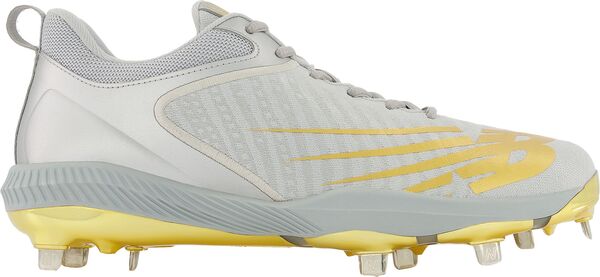 ニューバランス レディース スニーカー シューズ New Balance Men's FuelCell 4040 v6 Metal Baseball Cleats Grey/Gold