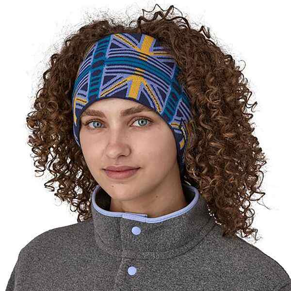 パタゴニア レディース 帽子 アクセサリー Patagonia Powder Town Headband Snow Beam/Pale Periwinkle