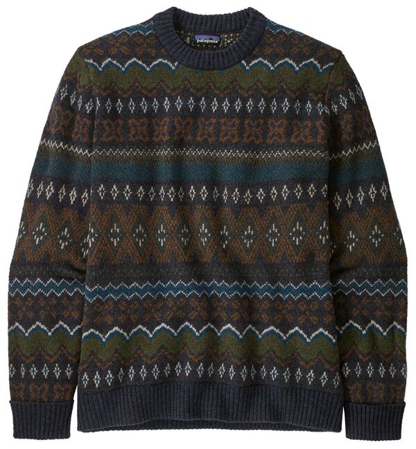 パタゴニア メンズ ニット・セーター アウター Patagonia Men's Recycled Wool Sweater Helmsman/Smolder Blueの通販は