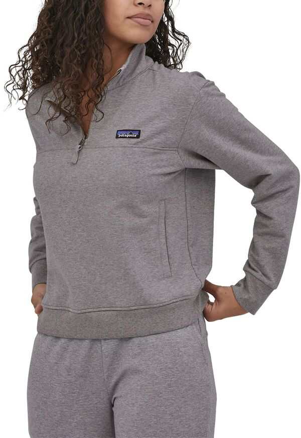 パタゴニア レディース シャツ トップス Patagonia Women's Ahnya 1/4 Zip Pullover Salt Grey