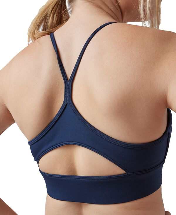 リーボック レディース ブラジャー アンダーウェア Reebok Women's Workout Ready Sports Bra Vector Navy