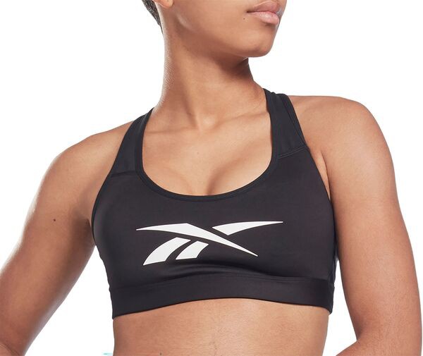 リーボック レディース ブラジャー アンダーウェア Reebok Women's Lux Vector Racer Sports Bra Black