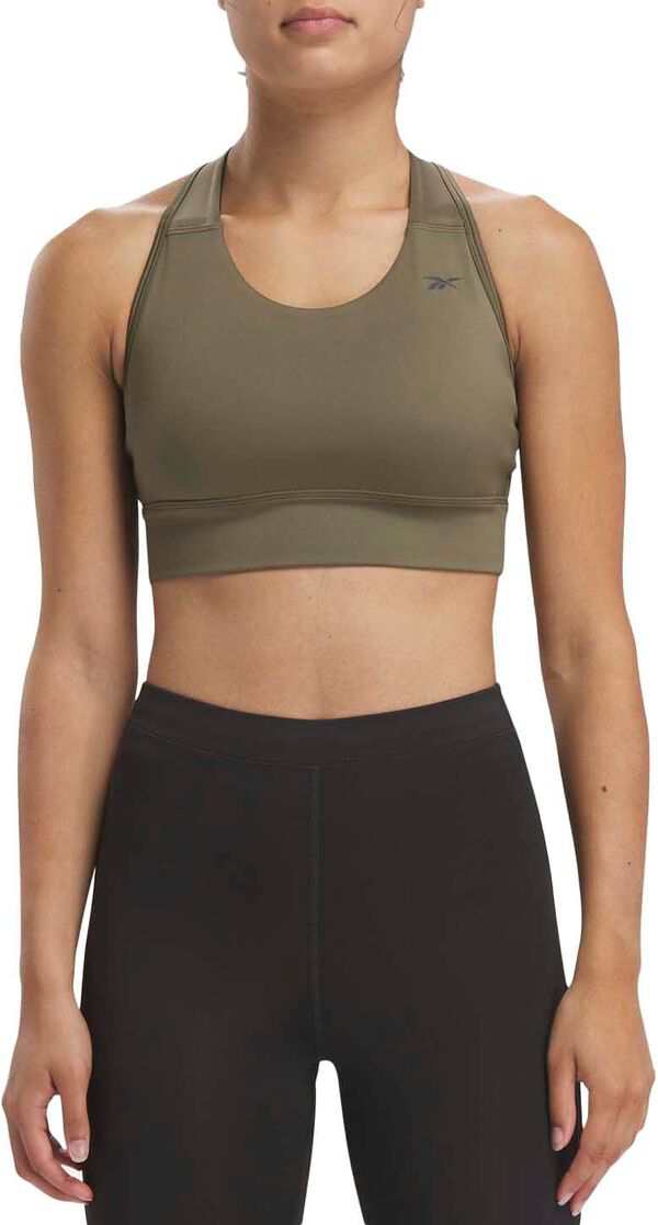 リーボック レディース ブラジャー アンダーウェア Reebok Women's Running Essentials High-Impact Sports Bra Army Green