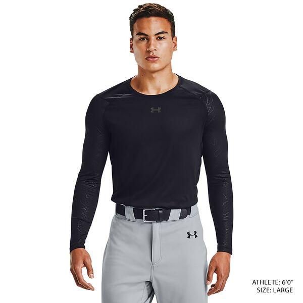 アンダーアーマー メンズ シャツ トップス Under Armour Men's Baseball ColdGearR Long Sleeve Shirt Black