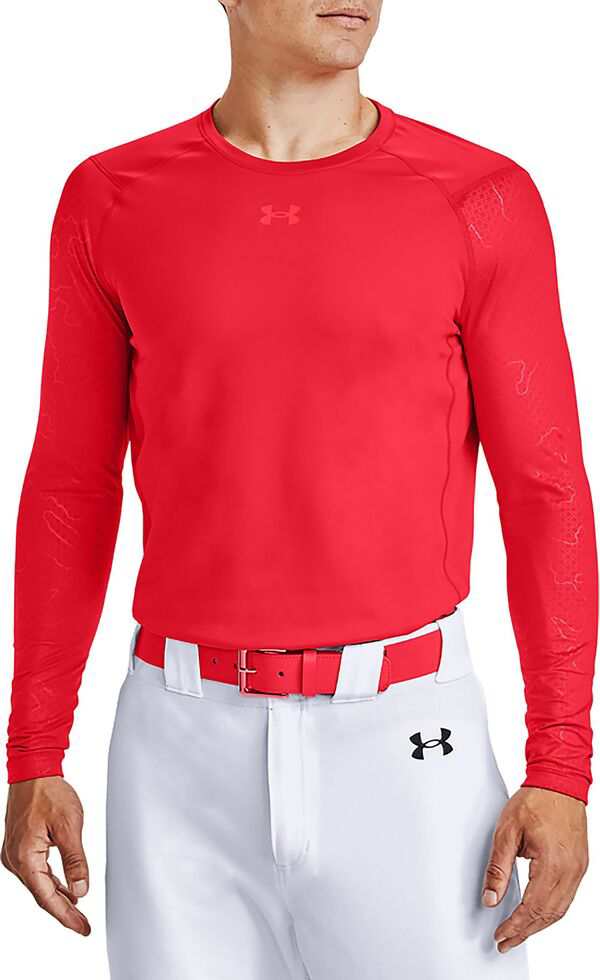 アンダーアーマー メンズ シャツ トップス Under Armour Men's Baseball ColdGearR Long Sleeve Shirt Red 16,480円