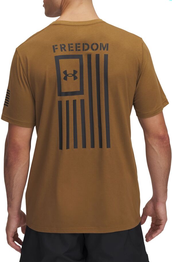 アンダーアーマー メンズ シャツ トップス Under Armour Men's New Freedom Flag Graphic T-Shirt Coyote/Black