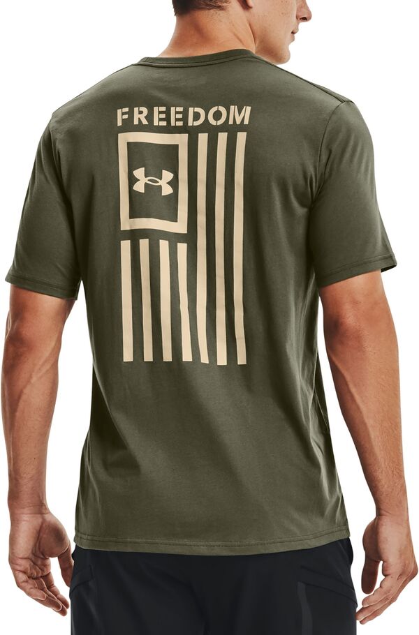 アンダーアーマー メンズ シャツ トップス Under Armour Men's New Freedom Flag Graphic T-Shirt Marineodgreen/Desert Sand