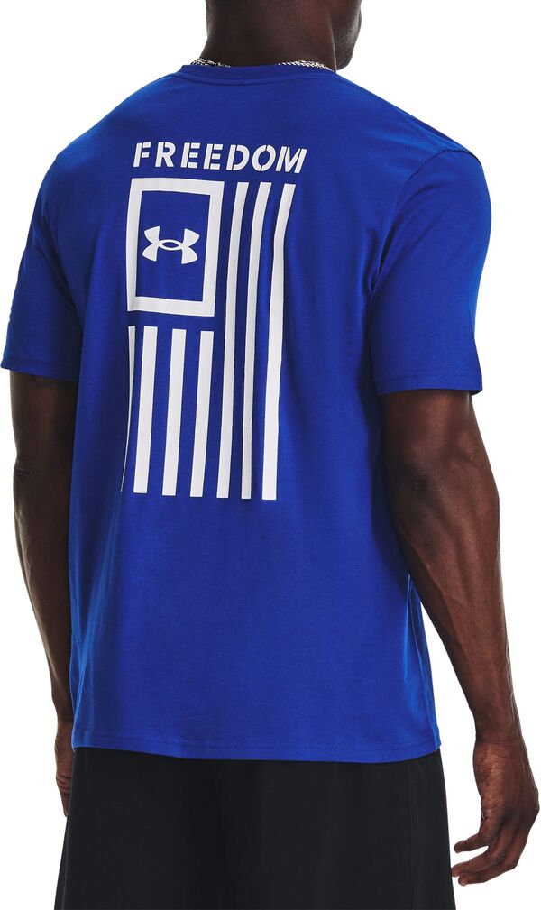 アンダーアーマー メンズ シャツ トップス Under Armour Men's New Freedom Flag Graphic T-Shirt Royal/White