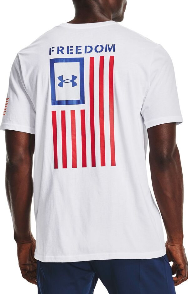 アンダーアーマー メンズ シャツ トップス Under Armour Men's New Freedom Flag Graphic T-Shirt White/Royal