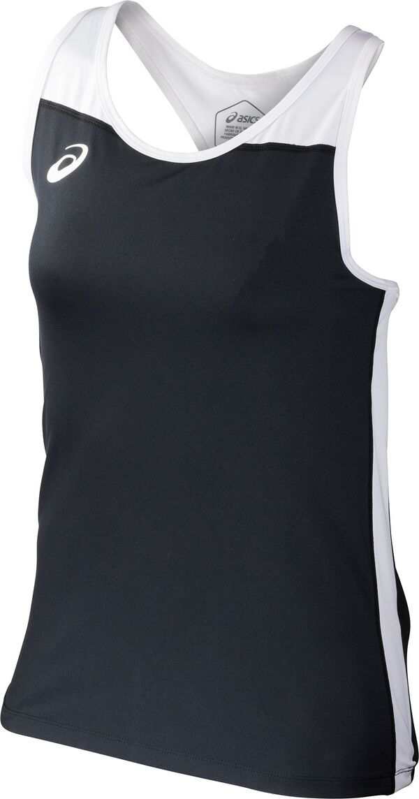 アシックス レディース タンクトップ トップス ASICS Women's Court Speed Tennis Tank Top Team Black/Team White