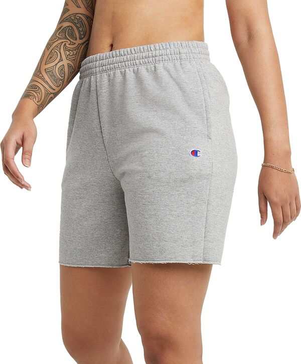 チャンピオン レディース ハーフパンツ・ショーツ ボトムス Champion Women's Powerblend Fleece Shorts Oxford Gray