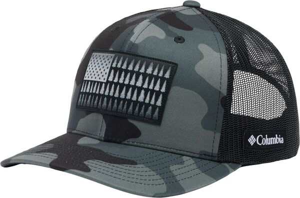 コロンビア メンズ 帽子 アクセサリー Columbia Men's Tree Flag Mesh Snap Back Hat Black Mod Camoの通販は