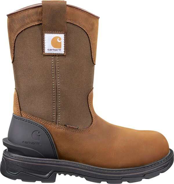 カーハート メンズ ブーツ・レインブーツ シューズ Carhartt Men's Ironwood 11” Waterproof Soft Toe Wellington Work Boots Brown Oil