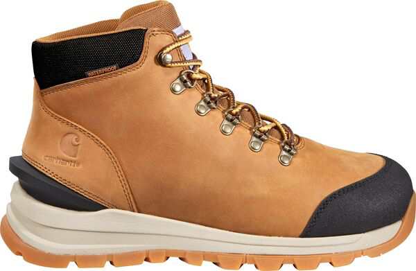 カーハート メンズ ブーツ・レインブーツ シューズ Carhartt Men's Gilmore 5” Waterproof Soft Toe Hiker Work Boots Light Brown