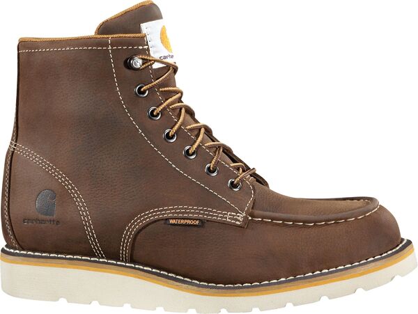 カーハート メンズ ブーツ・レインブーツ シューズ Carhartt Men's 6" Moc Wedge Boots Dark Brown