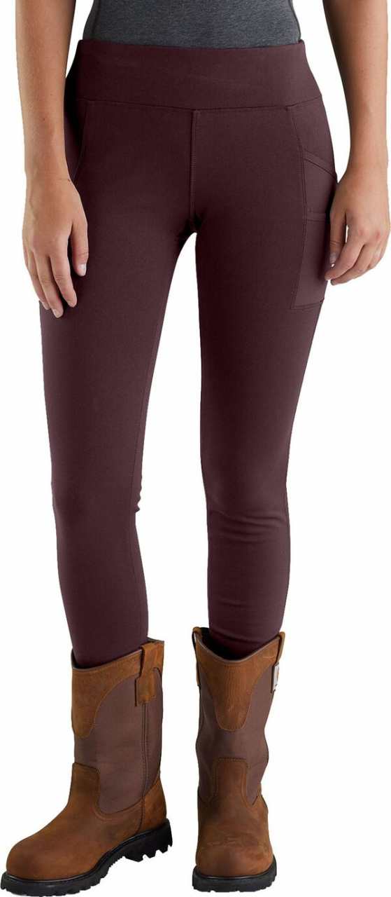 カーハート レディース カジュアルパンツ ボトムス Carhartt Women's Force Fitted Light Weight Utility Leggings Blackberry