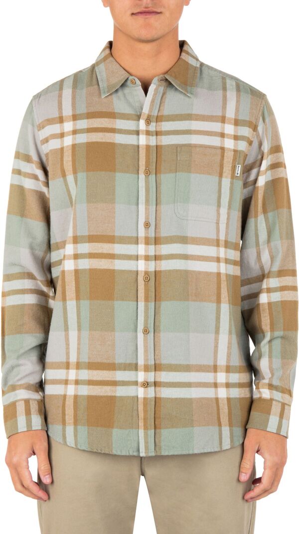 ハーレー メンズ シャツ トップス Hurley Men's Portland Organic Flannel Shirt Golden Doodleの通販は